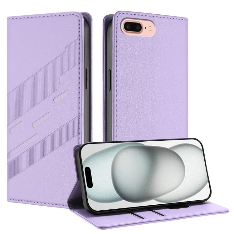 Embossed Multi-functional Wallet Retro Leather Phone Case, For iPhone 8 Plus / 7 Plus