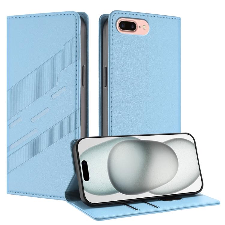 Embossed Multi-functional Wallet Retro Leather Phone Case, For iPhone 8 Plus / 7 Plus