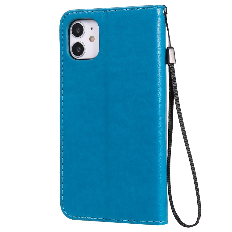 Cat Bee Embossing Pattern Shockproof Horizontal Flip Leather Case with Holder & Card Slots & Wallet, For iPhone 11, For iPhone 11 Pro, For iPhone 11 Pro Max, For iPhone 12 mini