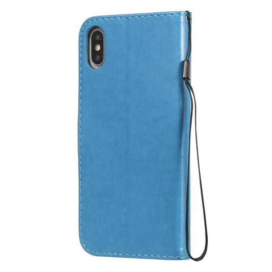 iPhone XS Max leather wallet case with multiple card slot compartments