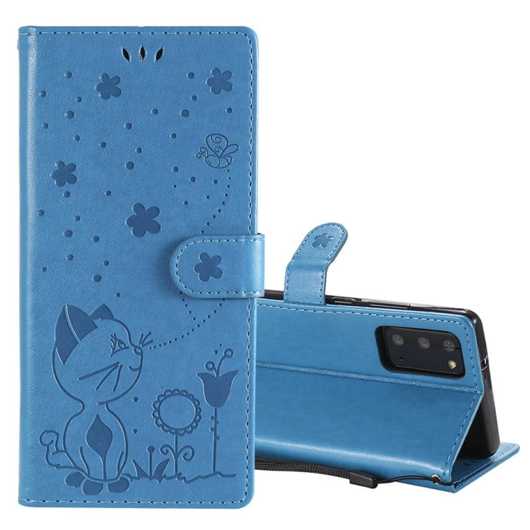 Cat Bee Embossing Pattern Shockproof Horizontal Flip Leather Case with Holder & Card Slots & Wallet, For Samsung Galaxy Note 20, For Samsung Galaxy Note 20 Ultra