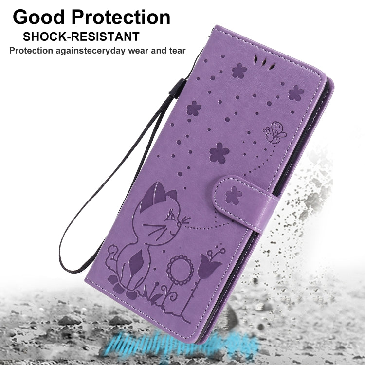 Cat Bee Embossing Pattern Shockproof Horizontal Flip Leather Case with Holder & Card Slots & Wallet, For Samsung Galaxy Note 20, For Samsung Galaxy Note 20 Ultra