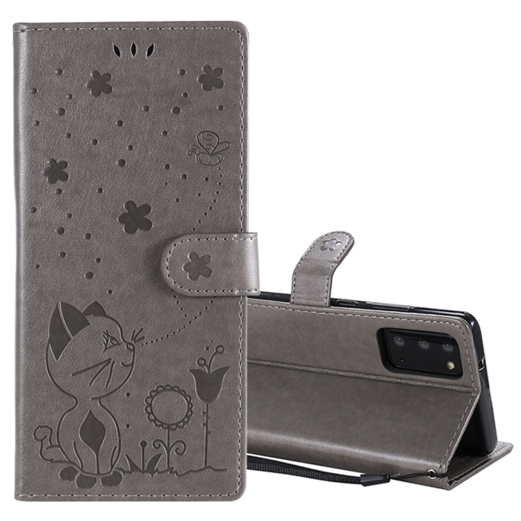 Cat Bee Embossing Pattern Shockproof Horizontal Flip Leather Case with Holder & Card Slots & Wallet, For Samsung Galaxy Note 20, For Samsung Galaxy Note 20 Ultra