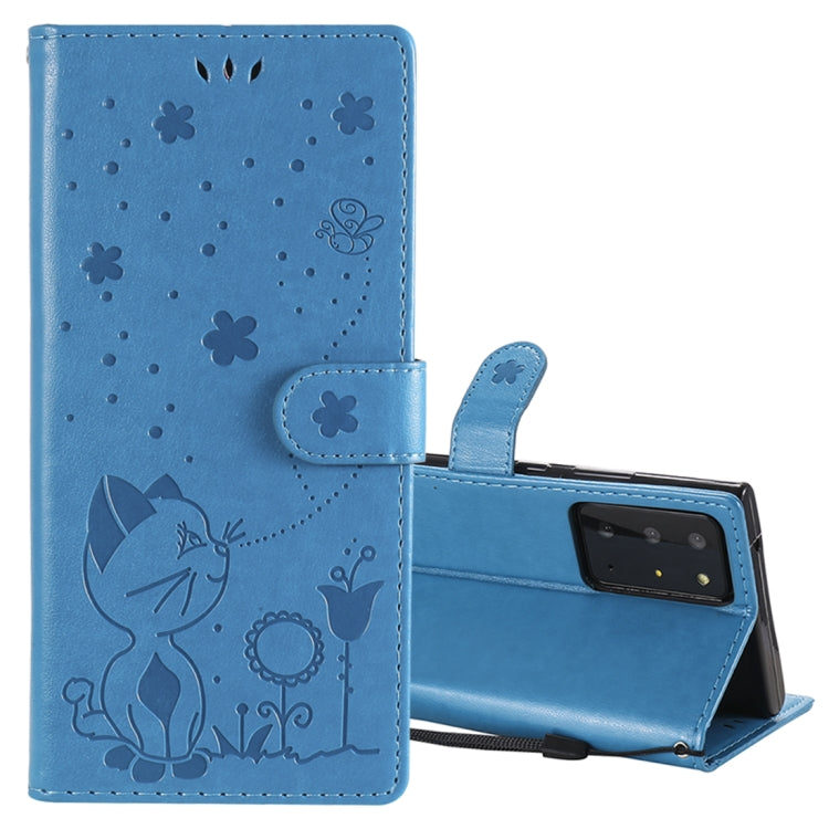 Cat Bee Embossing Pattern Shockproof Horizontal Flip Leather Case with Holder & Card Slots & Wallet, For Samsung Galaxy Note 20, For Samsung Galaxy Note 20 Ultra