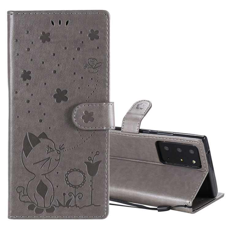 Cat Bee Embossing Pattern Shockproof Horizontal Flip Leather Case with Holder & Card Slots & Wallet, For Samsung Galaxy Note 20, For Samsung Galaxy Note 20 Ultra