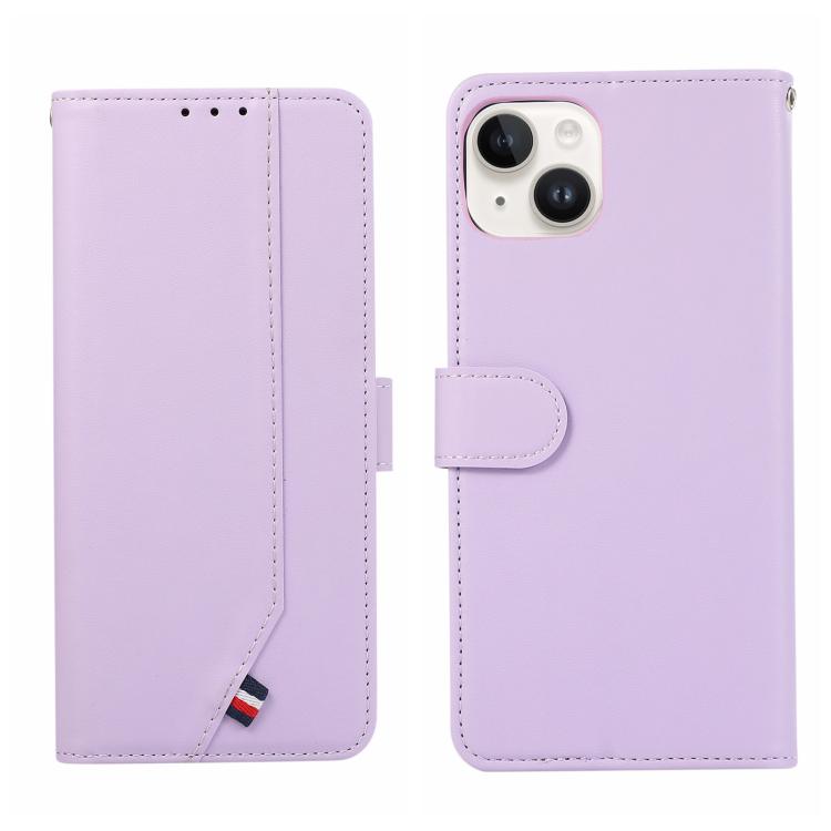 ABEEL Delicate Texture Splicing RFID Leather Phone Case, For iPhone 15 Pro Max, For iPhone 15 Pro, For iPhone 15 Plus, For iPhone 15
