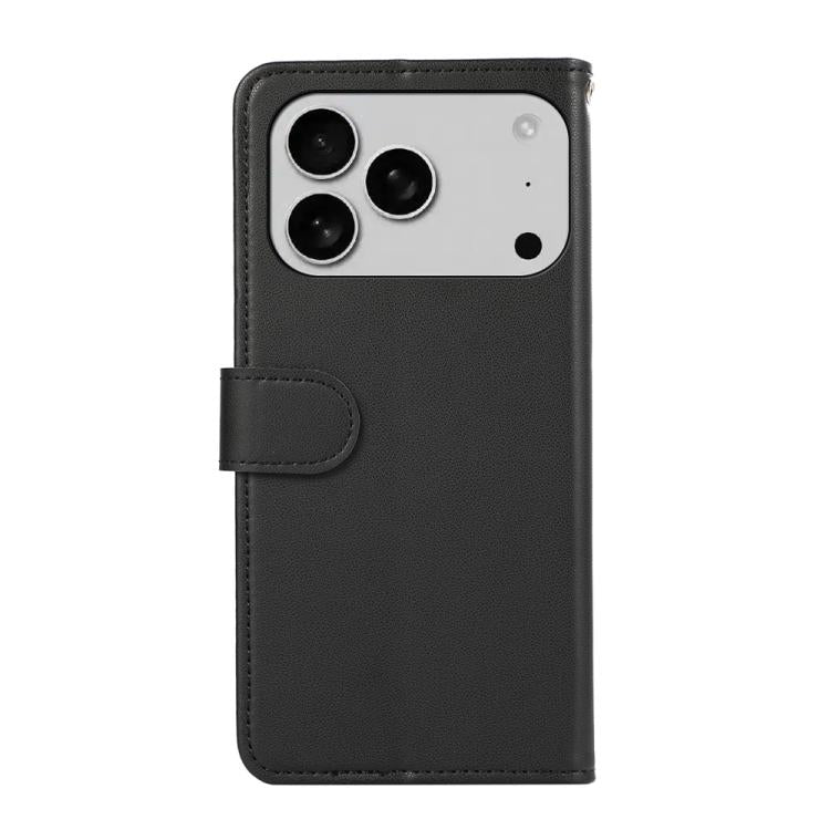 ABEEL Delicate Texture Splicing RFID Leather Phone Case, For iPhone 17 Pro Max, For iPhone 17 Pro, For iPhone 17, For iPhone 17 Air