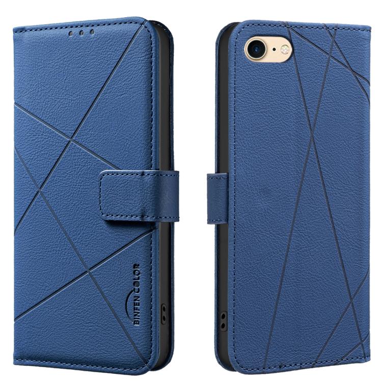 Geometric Pattern RFID Leather Phone Case, For iPhone 6 / 7 / 8 / SE, For iPhone 13 Pro Max, For iPhone 13 Pro, For iPhone 12 / 12 Pro