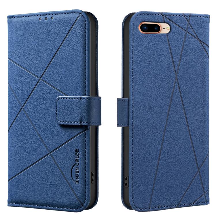 Geometric Pattern RFID Leather Phone Case, For iPhone XR, For iPhone XS Max, For iPhone 6 Plus / 7 Plus / 8 Plus