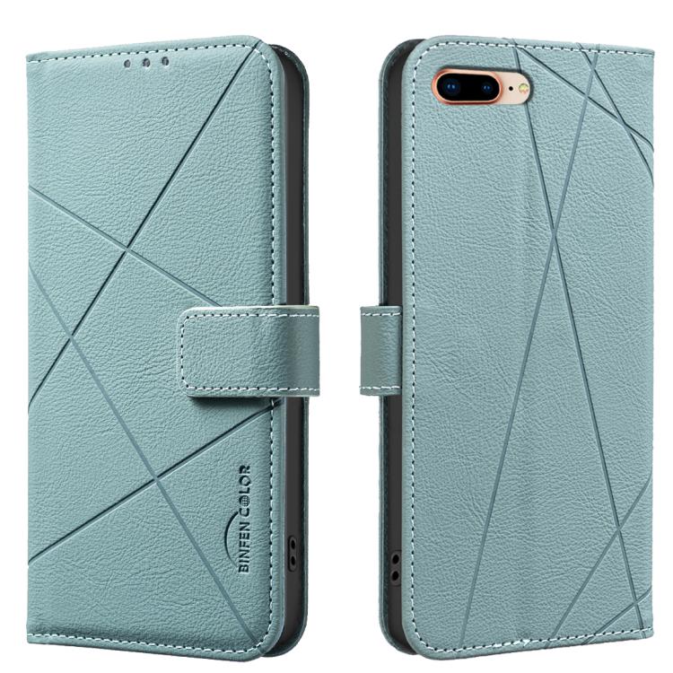Geometric Pattern RFID Leather Phone Case, For iPhone XR, For iPhone XS Max, For iPhone 6 Plus / 7 Plus / 8 Plus