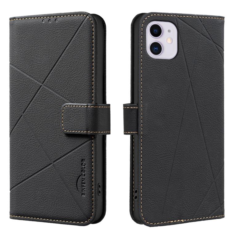 Geometric Pattern RFID Leather Phone Case, For iPhone 6 / 7 / 8 / SE, For iPhone 13 Pro Max, For iPhone 13 Pro, For iPhone 12 / 12 Pro