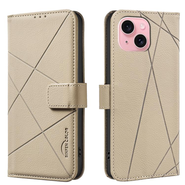 Geometric Pattern RFID Leather Phone Case, For iPhone 15, For iPhone 13 / 14, For iPhone 14 Pro, For iPhone 14 Pro Max