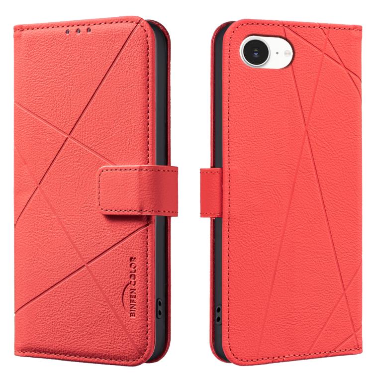 Geometric Pattern RFID Leather Phone Case, For iPhone 16e, For iPhone 16 Pro Max, For iPhone 16 Pro, For iPhone 16 Plus