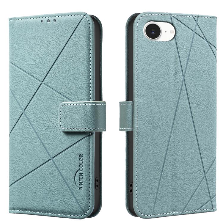 Geometric Pattern RFID Leather Phone Case, For iPhone 16e, For iPhone 16 Pro Max, For iPhone 16 Pro, For iPhone 16 Plus