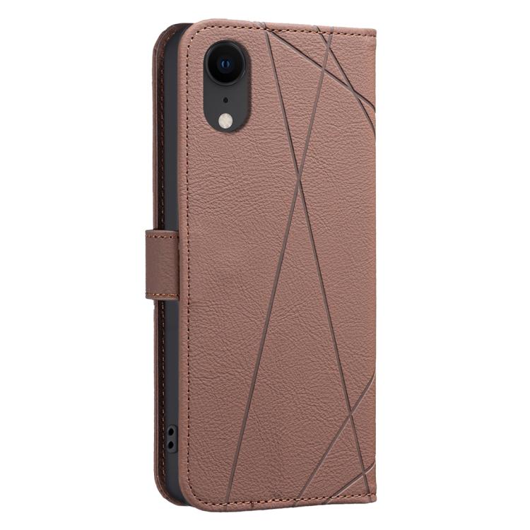 Geometric Pattern RFID Leather Phone Case, For iPhone XR, For iPhone XS Max, For iPhone 6 Plus / 7 Plus / 8 Plus