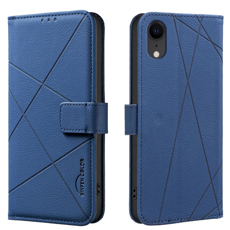 Geometric Pattern RFID Leather Phone Case, For iPhone XR, For iPhone XS Max, For iPhone 6 Plus / 7 Plus / 8 Plus