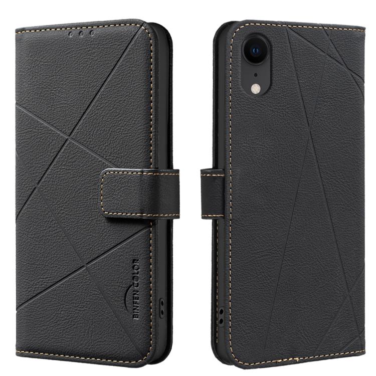 Geometric Pattern RFID Leather Phone Case, For iPhone XR, For iPhone XS Max, For iPhone 6 Plus / 7 Plus / 8 Plus