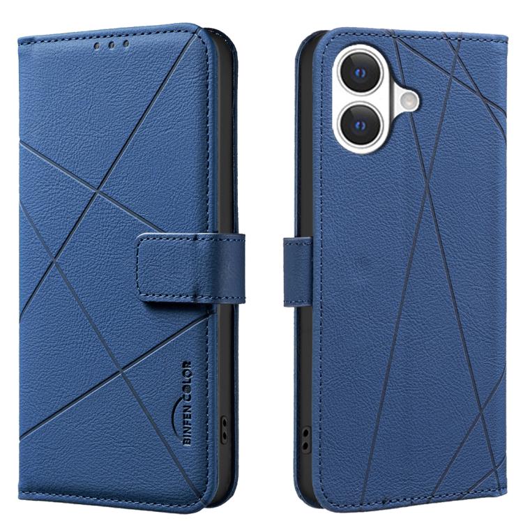 Geometric Pattern RFID Leather Phone Case, For iPhone 17 Pro Max, For iPhone 17 Pro, For iPhone 17, For iPhone 17 Air