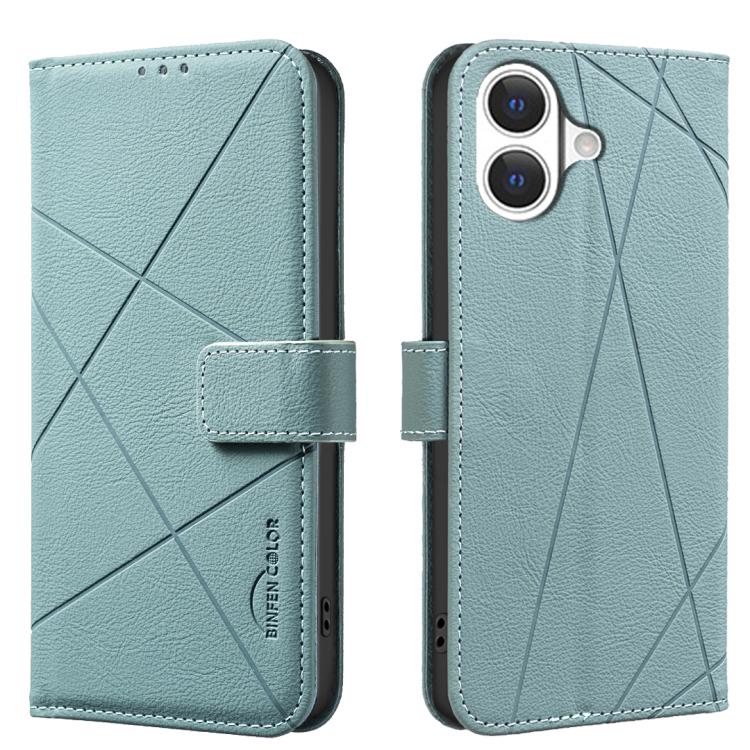 Geometric Pattern RFID Leather Phone Case, For iPhone 17 Pro Max, For iPhone 17 Pro, For iPhone 17, For iPhone 17 Air