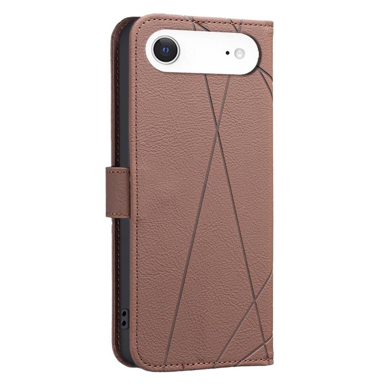 Geometric Pattern RFID Leather Phone Case, For iPhone 16e, For iPhone 16 Pro Max, For iPhone 16 Pro, For iPhone 16 Plus