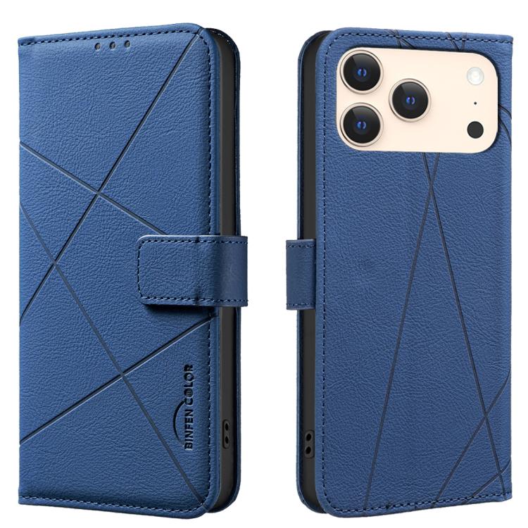 Geometric Pattern RFID Leather Phone Case, For iPhone 17 Pro Max, For iPhone 17 Pro, For iPhone 17, For iPhone 17 Air