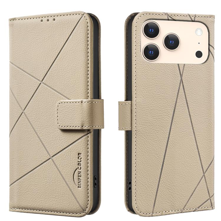 Geometric Pattern RFID Leather Phone Case, For iPhone 17 Pro Max, For iPhone 17 Pro, For iPhone 17, For iPhone 17 Air
