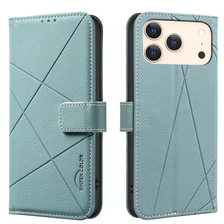 Geometric Pattern RFID Leather Phone Case, For iPhone 17 Pro Max, For iPhone 17 Pro, For iPhone 17, For iPhone 17 Air