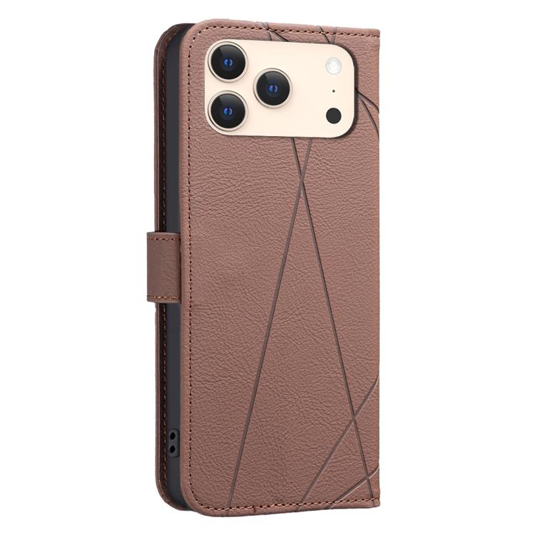 Geometric Pattern RFID Leather Phone Case, For iPhone 17 Pro Max, For iPhone 17 Pro, For iPhone 17, For iPhone 17 Air