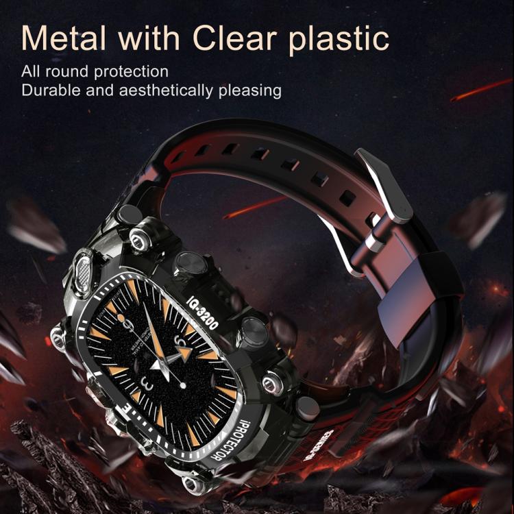 Metal Case Integrated Silicone Watch Band, For Apple Watch Series 10 46mm