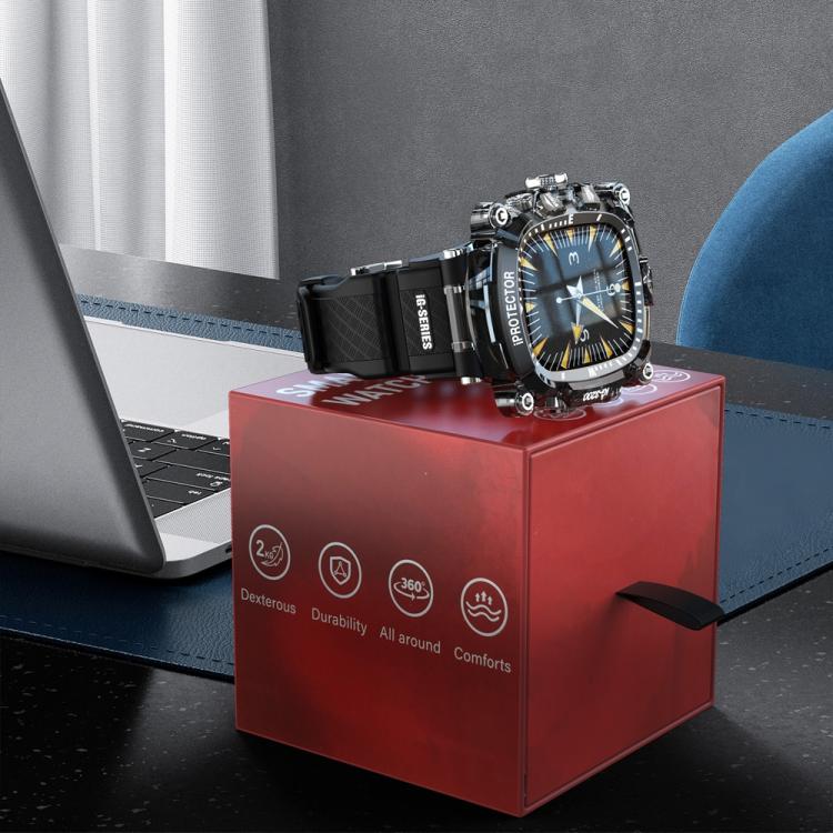 Metal Case Integrated Silicone Watch Band, For Apple Watch Series 10 46mm