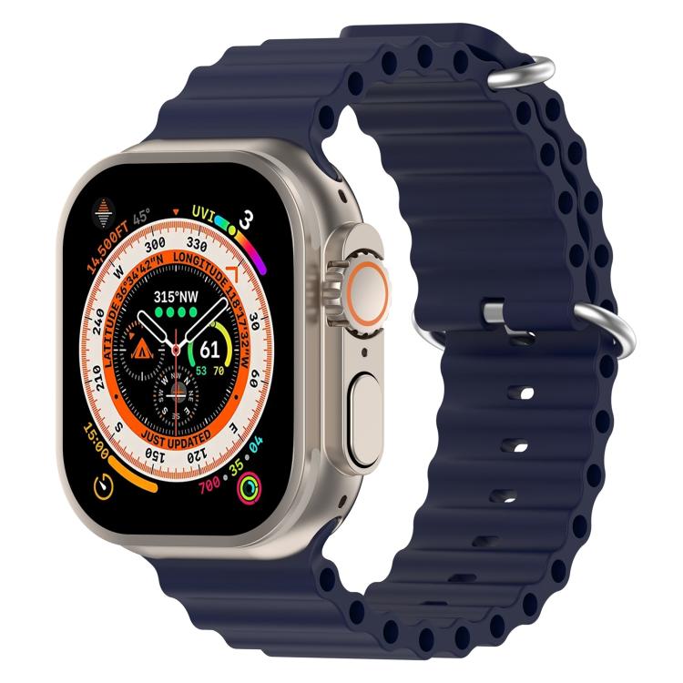 xDfind Ocean Silicone Watch Band, For Apple Watch 46mm / 49mm / 45mm / 44mm, For Apple Watch 42mm / 41mm / 40mm / 38mm