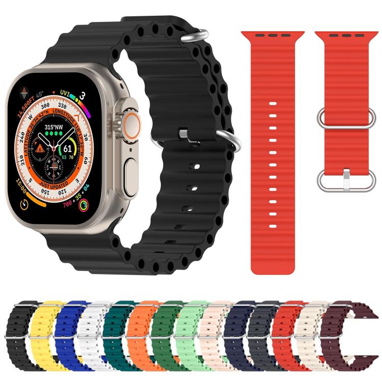 xDfind Ocean Silicone Watch Band, For Apple Watch 46mm / 49mm / 45mm / 44mm, For Apple Watch 42mm / 41mm / 40mm / 38mm
