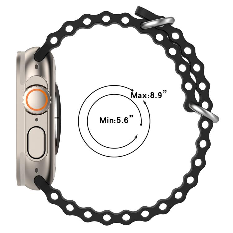 xDfind Ocean Silicone Watch Band, For Apple Watch 46mm / 49mm / 45mm / 44mm, For Apple Watch 42mm / 41mm / 40mm / 38mm