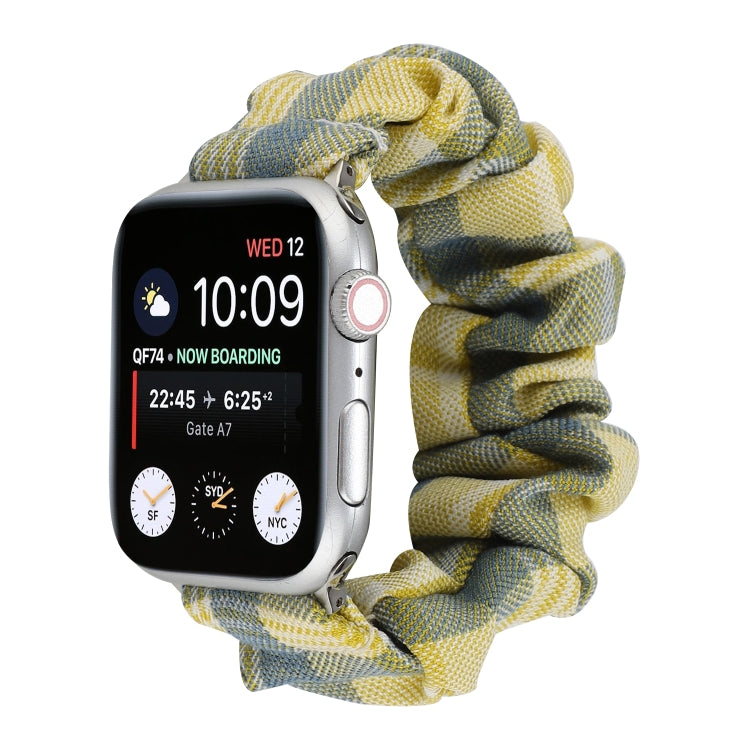 JK Uniform Style Cloth + Stainless Steel Watch Wrist Strap, For Apple Watch Series 7 45mm / 6 & SE & 5 & 4 44mm / 3 & 2 & 1 42mm, For Apple Watch Series 7 41mm / 6 & SE & 5 & 4 40mm / 3 & 2 & 1 38mm