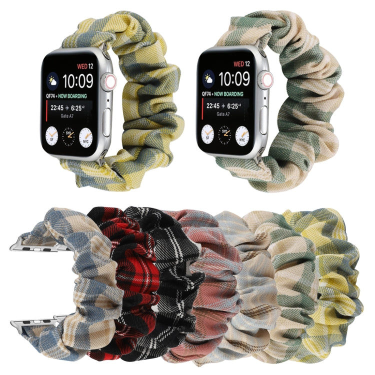 JK Uniform Style Cloth + Stainless Steel Watch Wrist Strap, For Apple Watch Series 7 45mm / 6 & SE & 5 & 4 44mm / 3 & 2 & 1 42mm, For Apple Watch Series 7 41mm / 6 & SE & 5 & 4 40mm / 3 & 2 & 1 38mm