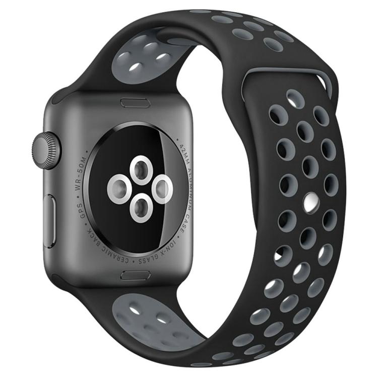 xDfind Two Color Silicone Sports Watch Band, For Apple Watch 46mm / 49mm / 45mm / 44mm, For Apple Watch 42mm / 41mm / 40mm / 38mm