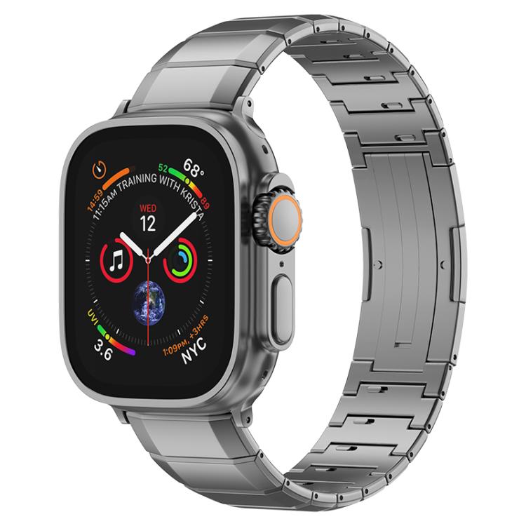 One-Bead Pure Titanium Buckle Watch Band, For Apple Watch 46mm / 49mm / 45mm / 44mm, For Apple Watch 42mm / 41mm / 40mm / 38mm