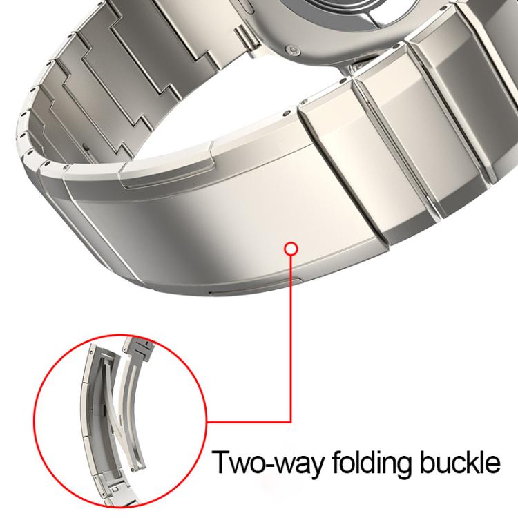 One-Bead Pure Titanium Buckle Watch Band, For Apple Watch 46mm / 49mm / 45mm / 44mm, For Apple Watch 42mm / 41mm / 40mm / 38mm
