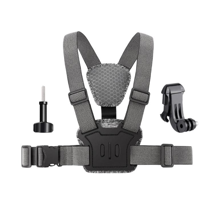 Quick Release Body Mount Belt Chest Strap with Mount & Screw, 3 in 1, 4 in 1, 10 in 1 360 Phone Clamp