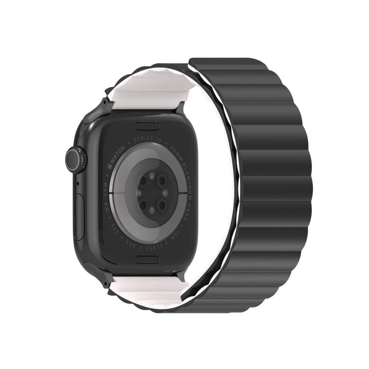 DUX DUCIS SD Series Double-Sided Blind Insert Silicone Magnetic Watch Strap, For Apple Watch 46mm / 49mm / 45mm / 44mm, For Apple Watch 42mm / 41mm / 40mm / 38mm