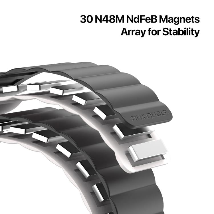 DUX DUCIS SD Series Double-Sided Blind Insert Silicone Magnetic Watch Strap, For Apple Watch 46mm / 49mm / 45mm / 44mm, For Apple Watch 42mm / 41mm / 40mm / 38mm