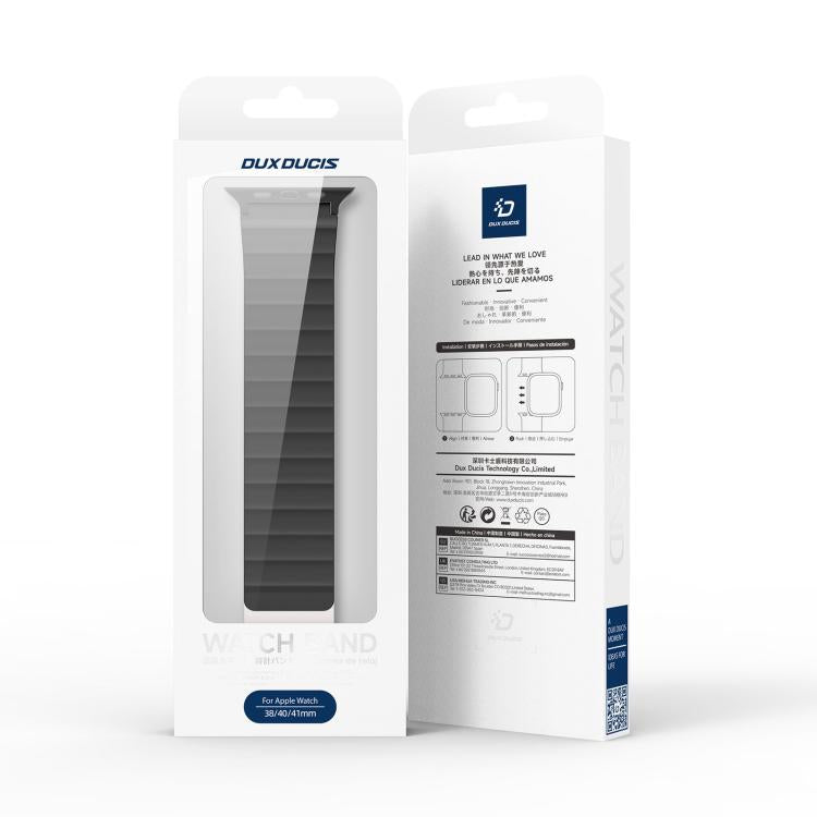 DUX DUCIS SD Series Double-Sided Blind Insert Silicone Magnetic Watch Strap, For Apple Watch 46mm / 49mm / 45mm / 44mm, For Apple Watch 42mm / 41mm / 40mm / 38mm