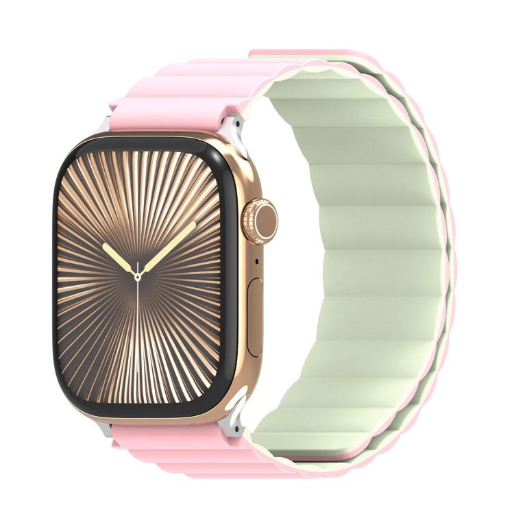 DUX DUCIS SD Series Double-Sided Blind Insert Silicone Magnetic Watch Strap, For Apple Watch 46mm / 49mm / 45mm / 44mm, For Apple Watch 42mm / 41mm / 40mm / 38mm