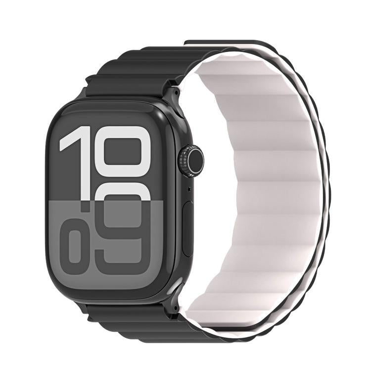 DUX DUCIS SD Series Double-Sided Blind Insert Silicone Magnetic Watch Strap, For Apple Watch 46mm / 49mm / 45mm / 44mm, For Apple Watch 42mm / 41mm / 40mm / 38mm