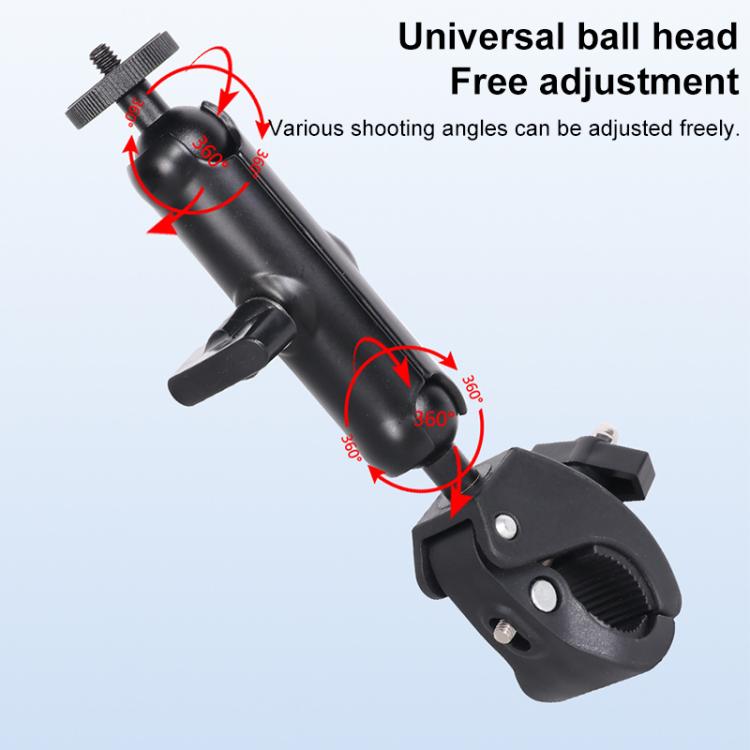 Universal Action Camera Bicycle Handlebar Clamp, S 15.5cm, M 20cm, L 24cm