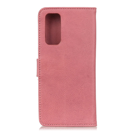 Galaxy M51 leather case back view showing textured cowhide surface and durability
