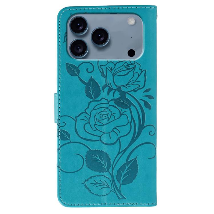 Rose Butterfly Embossed Leather Phone Case, For iPhone 17 Pro Max, For iPhone 17 Pro, For iPhone 17, For iPhone 17 Air