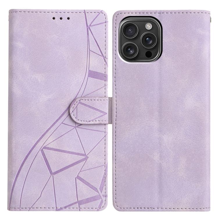 Triangles Embossed Leather Phone Case, For iPhone 14 Pro Max, For iPhone 7 / 8 / SE 2022, For iPhone 13 Pro Max, For iPhone 13 Pro