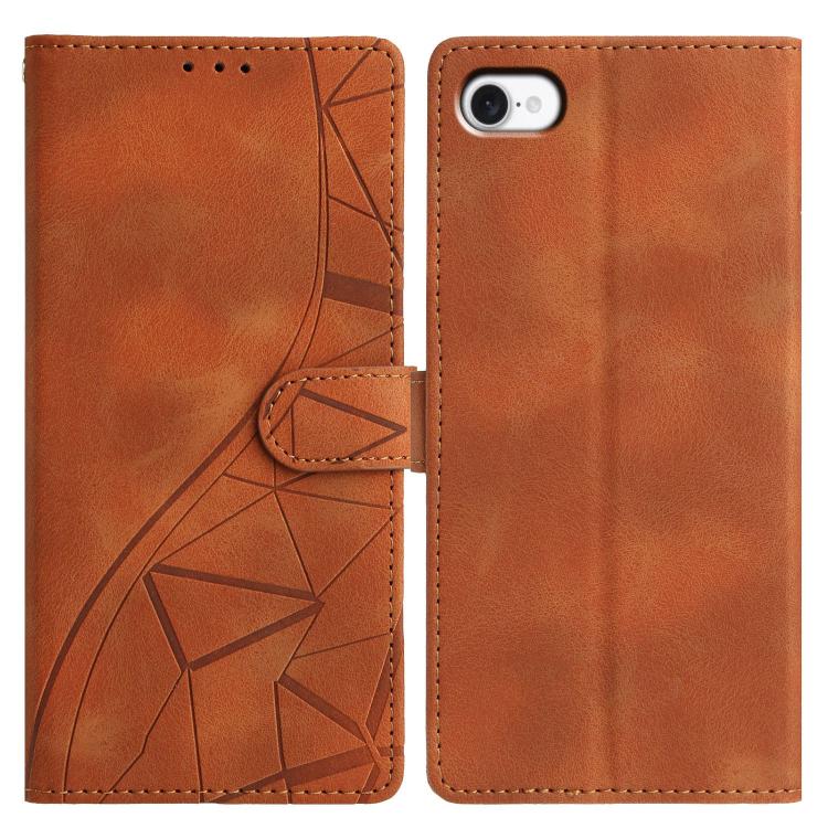 Triangles Embossed Leather Phone Case, For iPhone 14 Pro Max, For iPhone 7 / 8 / SE 2022, For iPhone 13 Pro Max, For iPhone 13 Pro