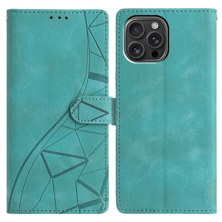 Triangles Embossed Leather Phone Case, For iPhone 13, For iPhone 12 / 12 Pro, For iPhone 12 Pro Max, For iPhone 11 Pro Max